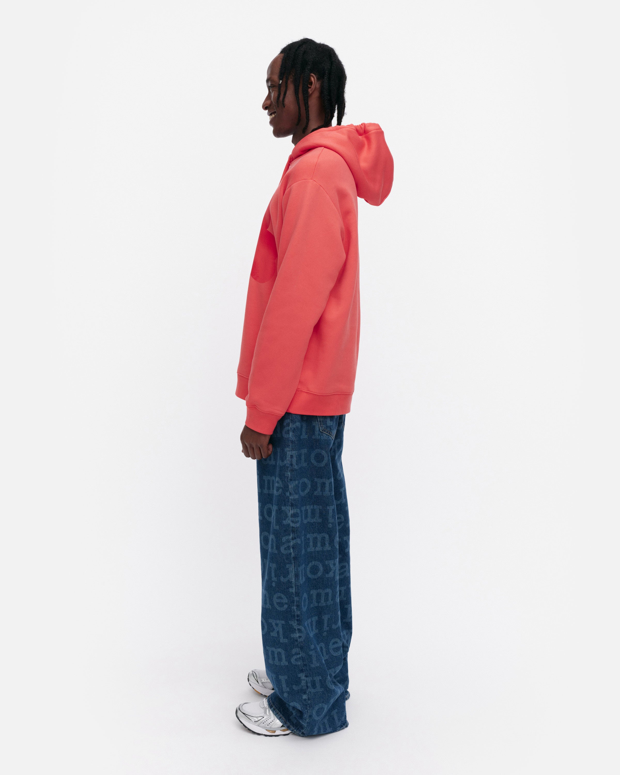 Runoja Unikko Placement Kioski Fleece Hoodie 71cm