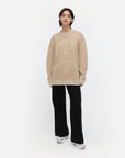 Kioski Vihkiruusu Ruusut Knitted Wool Long Sleeve Top 72cm