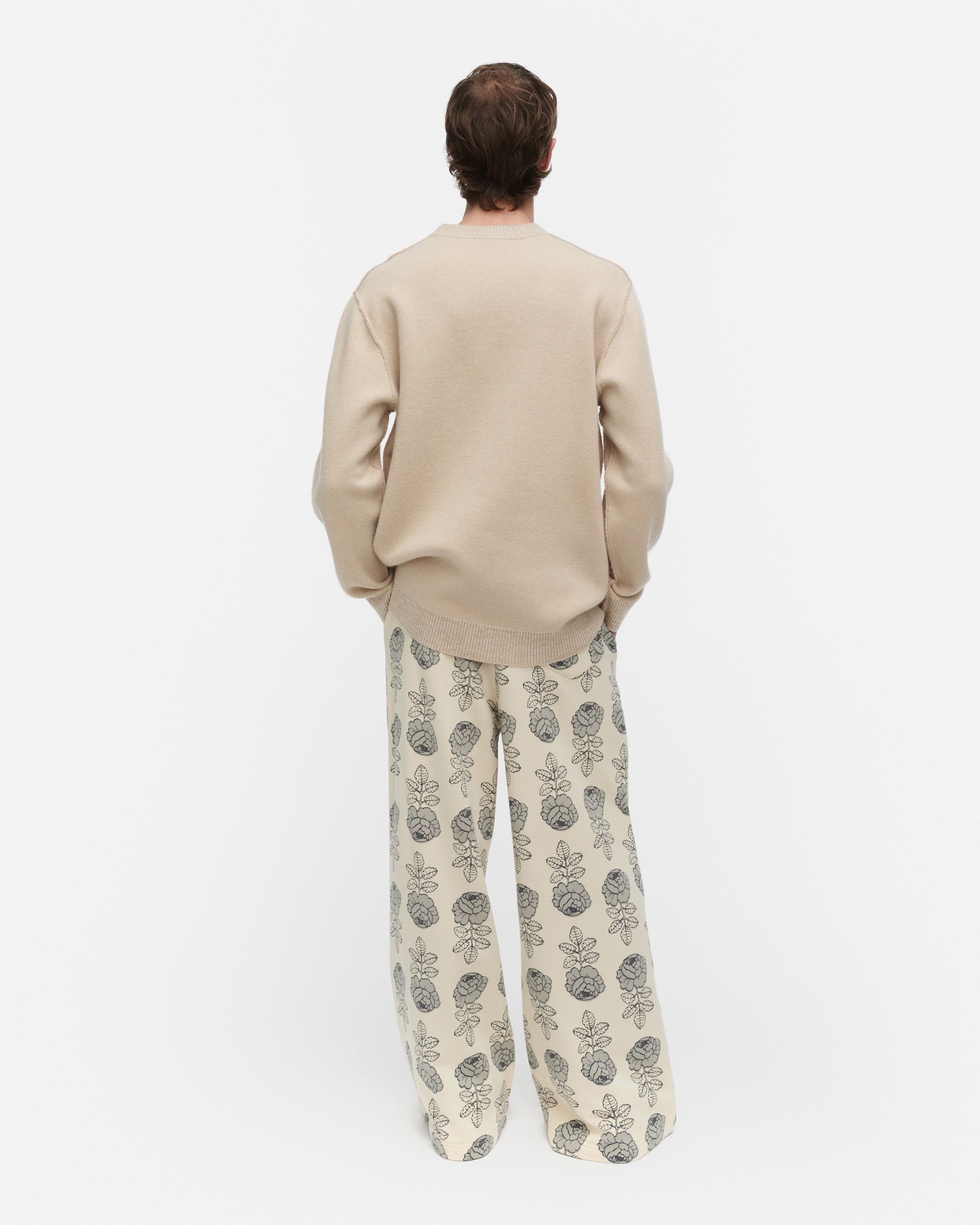 Kioski Vihkiruusu Ruusut Knitted Wool Long Sleeve Top 72cm