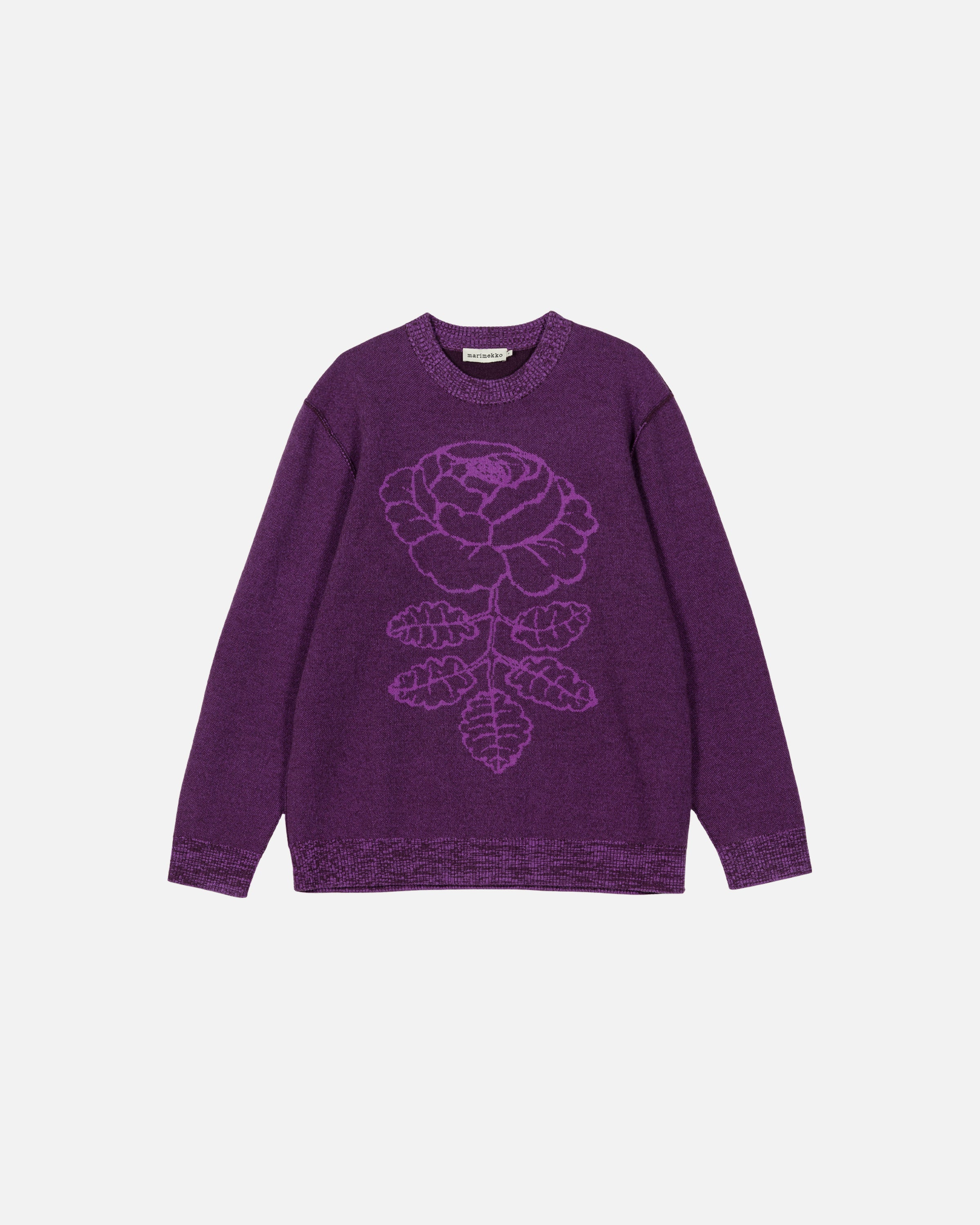 Kioski Vihkiruusu Ruusut Knitted Wool Long Sleeve Top 72cm