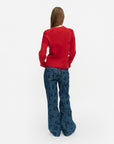 Aukio Unikko Cashmere Wool Knitted Pullover 58cm