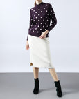 Cashmere Dot Long Sleeve Top