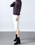 Cashmere Dot Long Sleeve Top