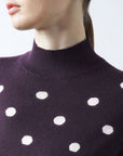 Cashmere Dot Long Sleeve Top