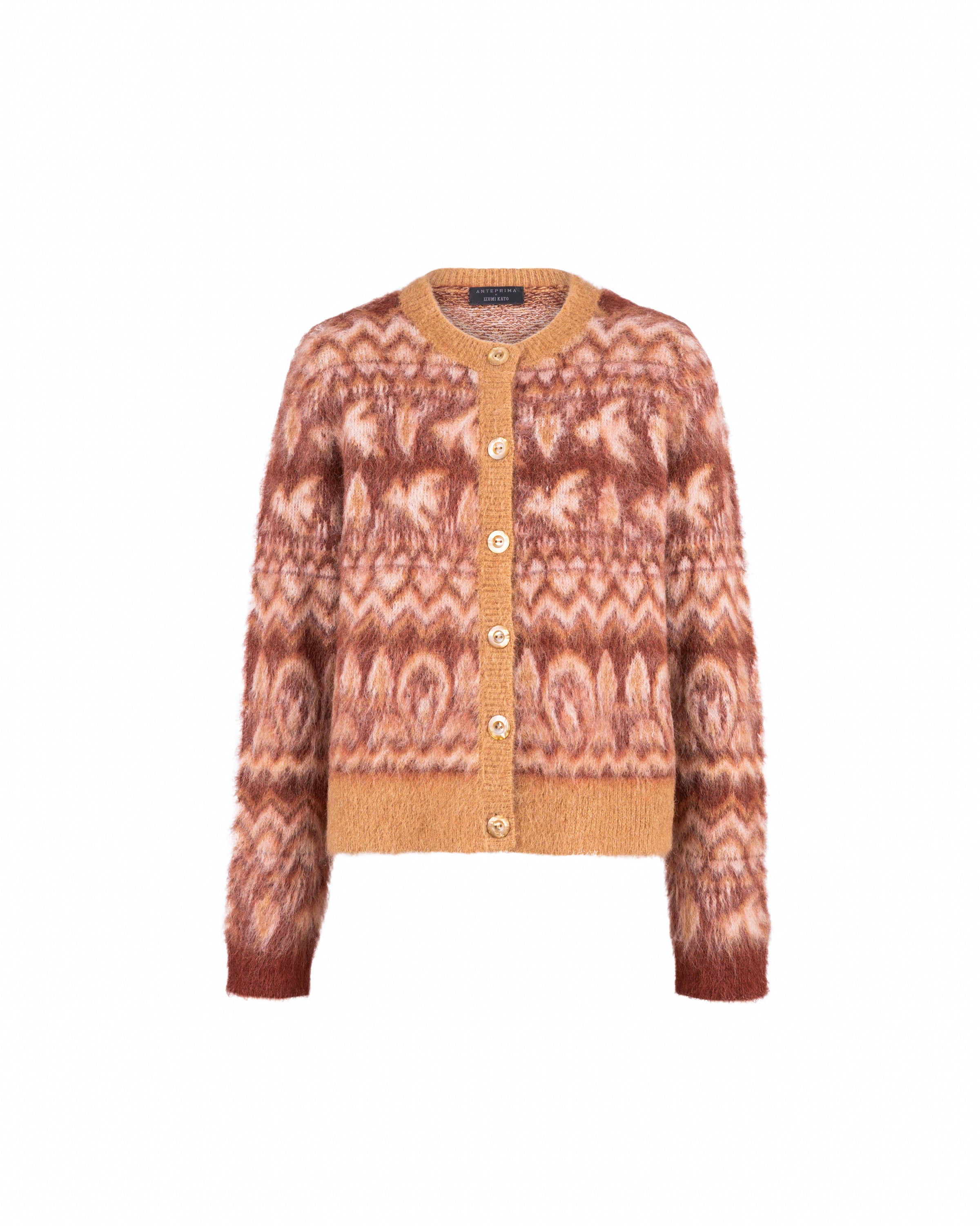 IZUMI KATO Fair Isle Spazzolato Cardigan