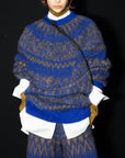 IZUMI KATO Fair Isle Spazzolato Sweater