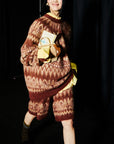 IZUMI KATO Fair Isle Spazzolato Sweater