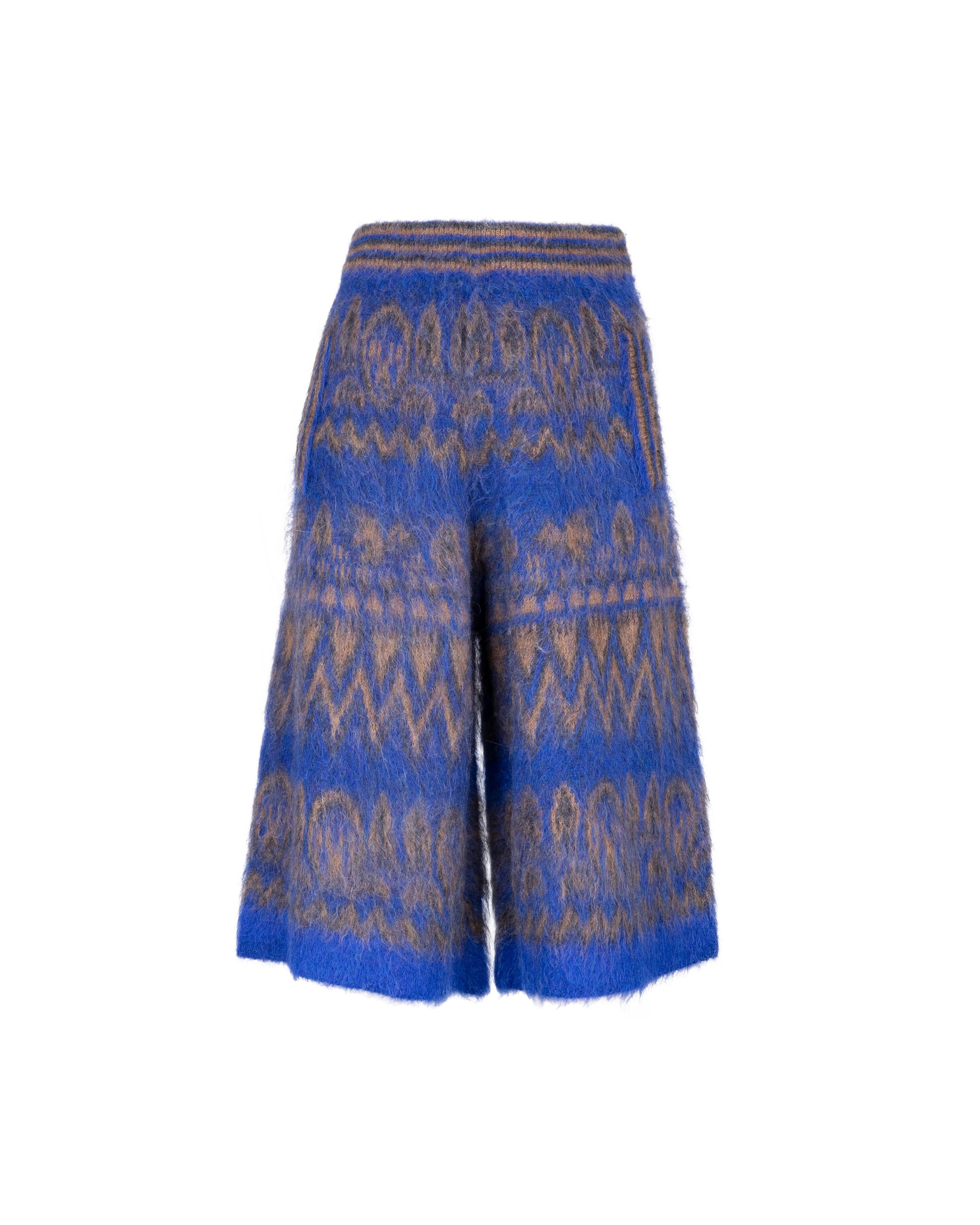 IZUMI KATO Fair Isle Spazzolato Shorts
