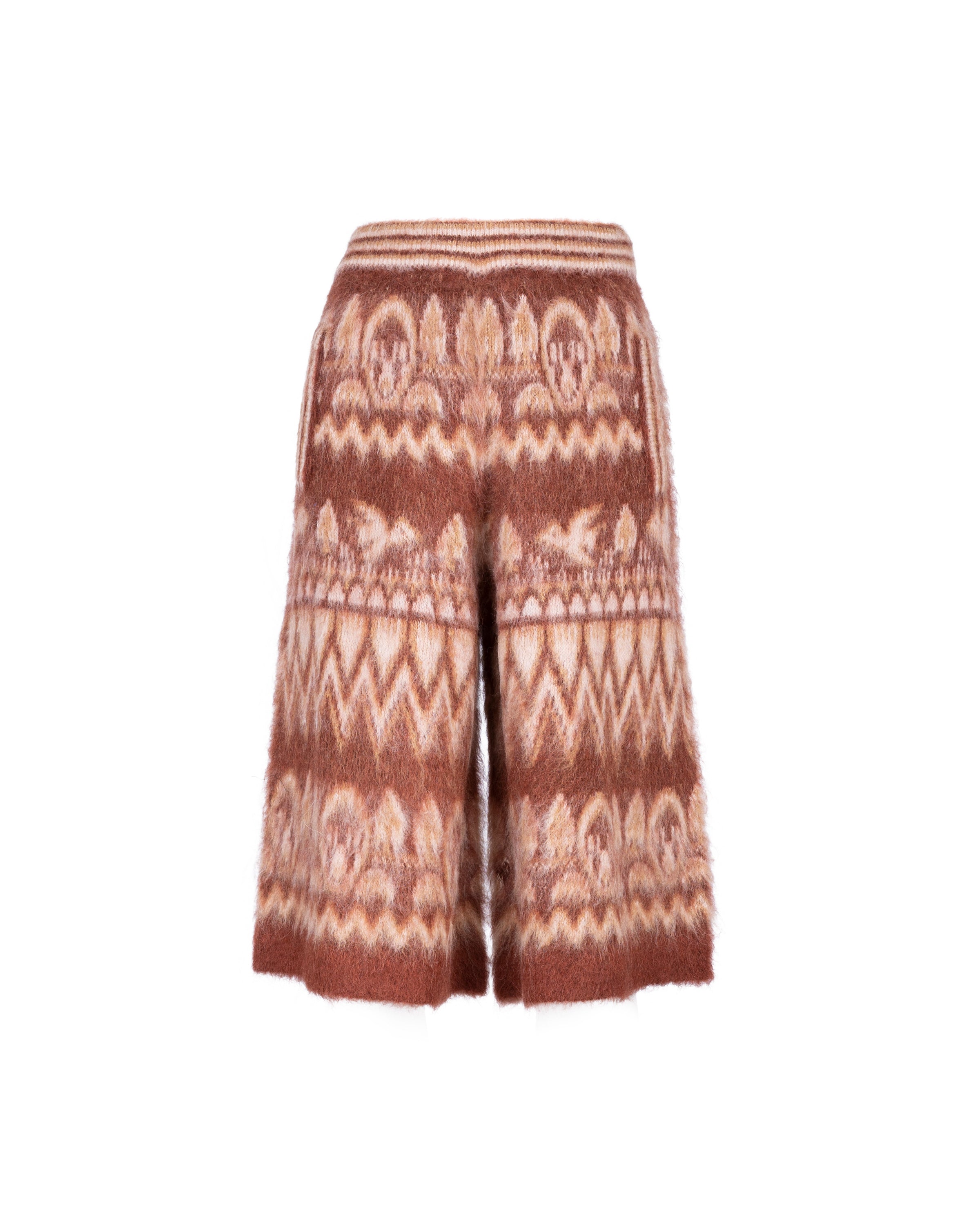 IZUMI KATO Fair Isle Spazzolato Shorts