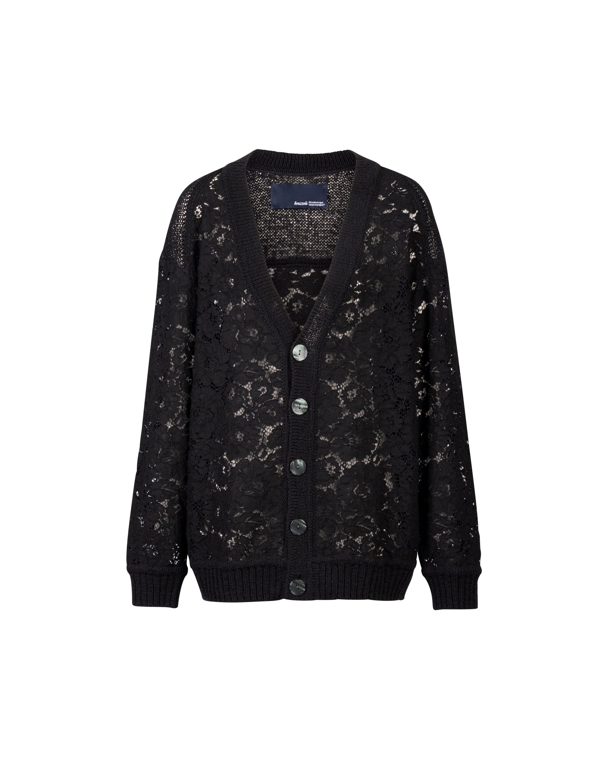 BOUSSOLE Lace Jacquard Cardigan