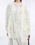 BOUSSOLE Multi Color Jacquard Cardigan