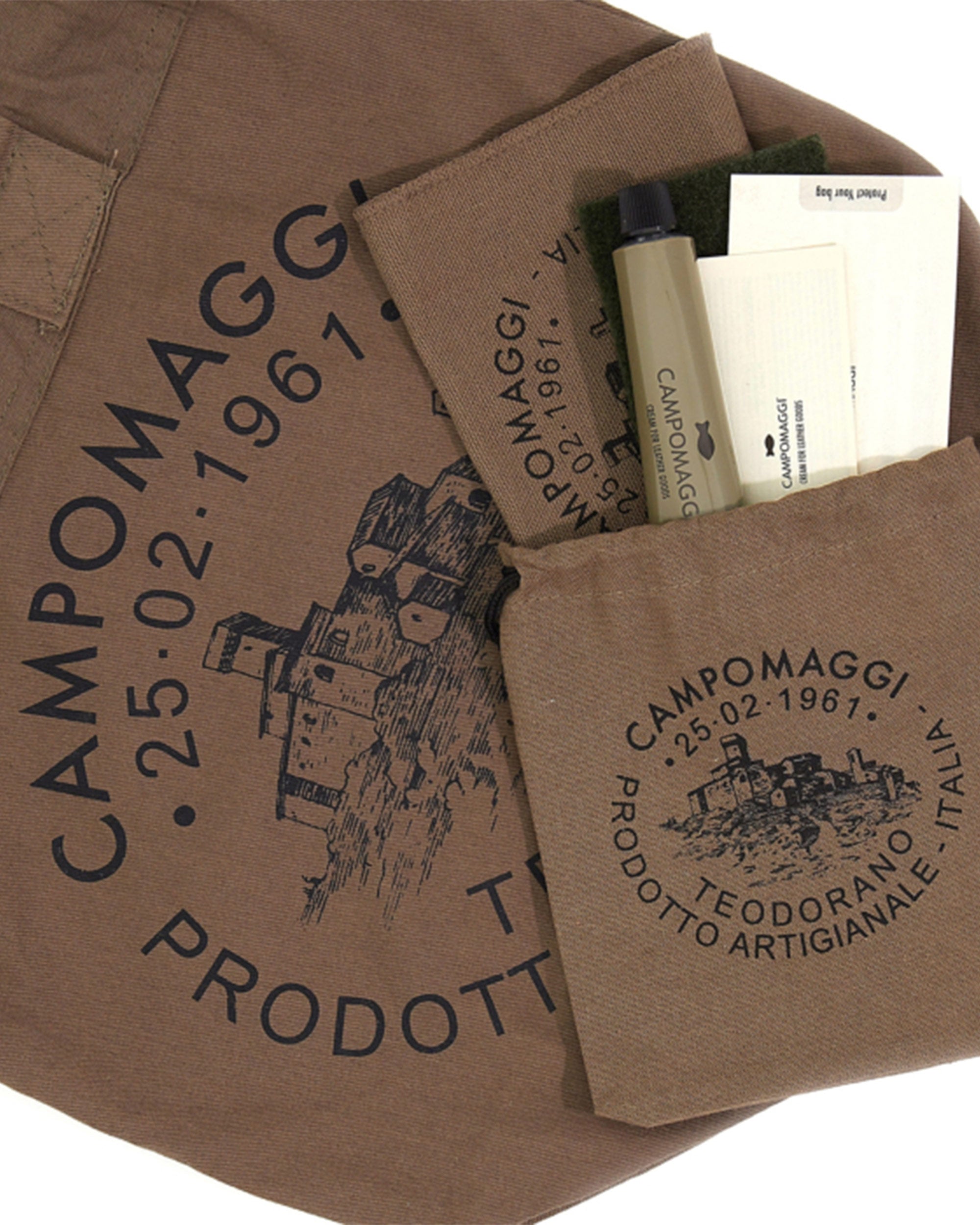 CAMPOMAGGI Shopping Media Boston Cowhide