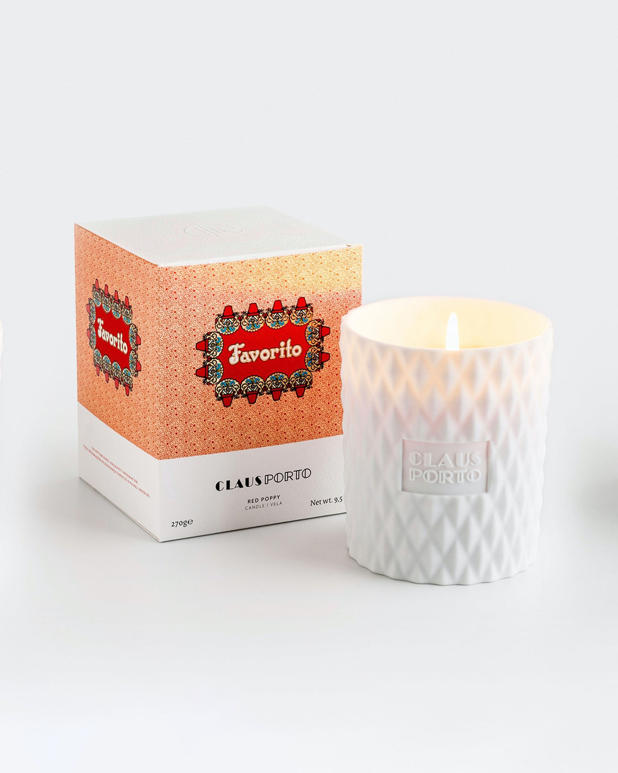 CLAUS PORTO Favorito Red Poppy Candle