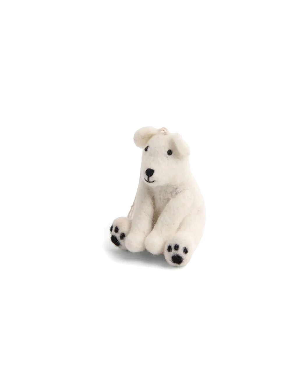 GRY & SIF Polar Bear Sitting Handmade Craft