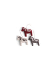 GRY & SIF Dala Horses Classic - Set Of 3 Handmade Craft