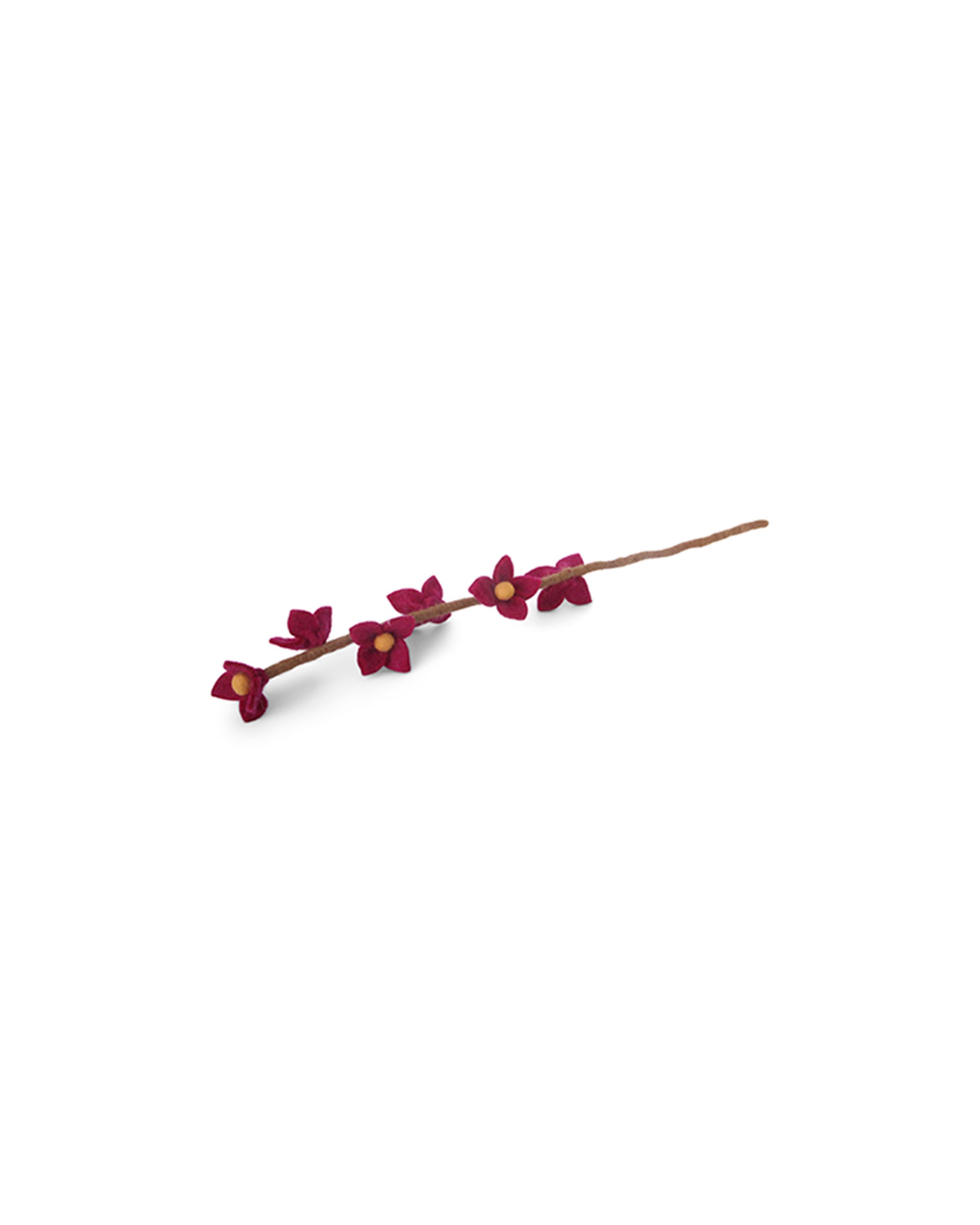 GRY & SIF Cerise Flowers On Stalk