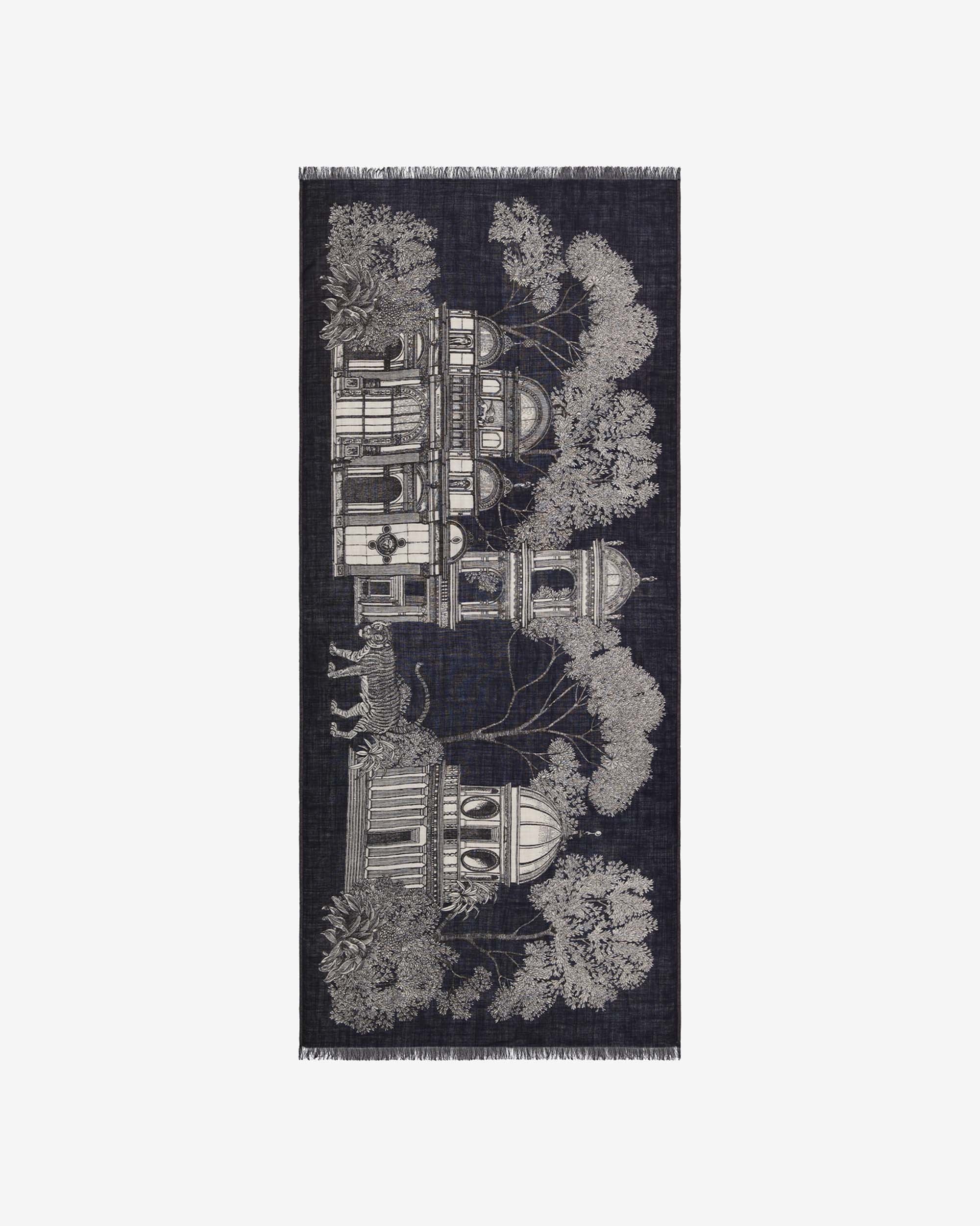 INOUÏTOOSH  Etole 80 Mirage Black Scarf