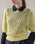NORAH SUE Cotton Silk Frills Blouse