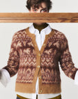 IZUMI KATO Fair Isle Spazzolato Cardigan