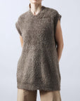 MIHOKO SAITO Shaggy Yarn Long Vest