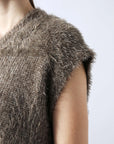 MIHOKO SAITO Shaggy Yarn Long Vest