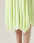 MIHOKO SAITO Double Flare Sheer Jersey Stretch Skirt