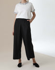 MIHOKO SAITO Wide Silk Nylon Pants