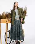 MIHOKO SAITO Lame Mix Knit Short Sleeves Top