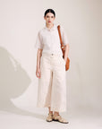 MIHOKO SAITO Lace Embroidery Shirt