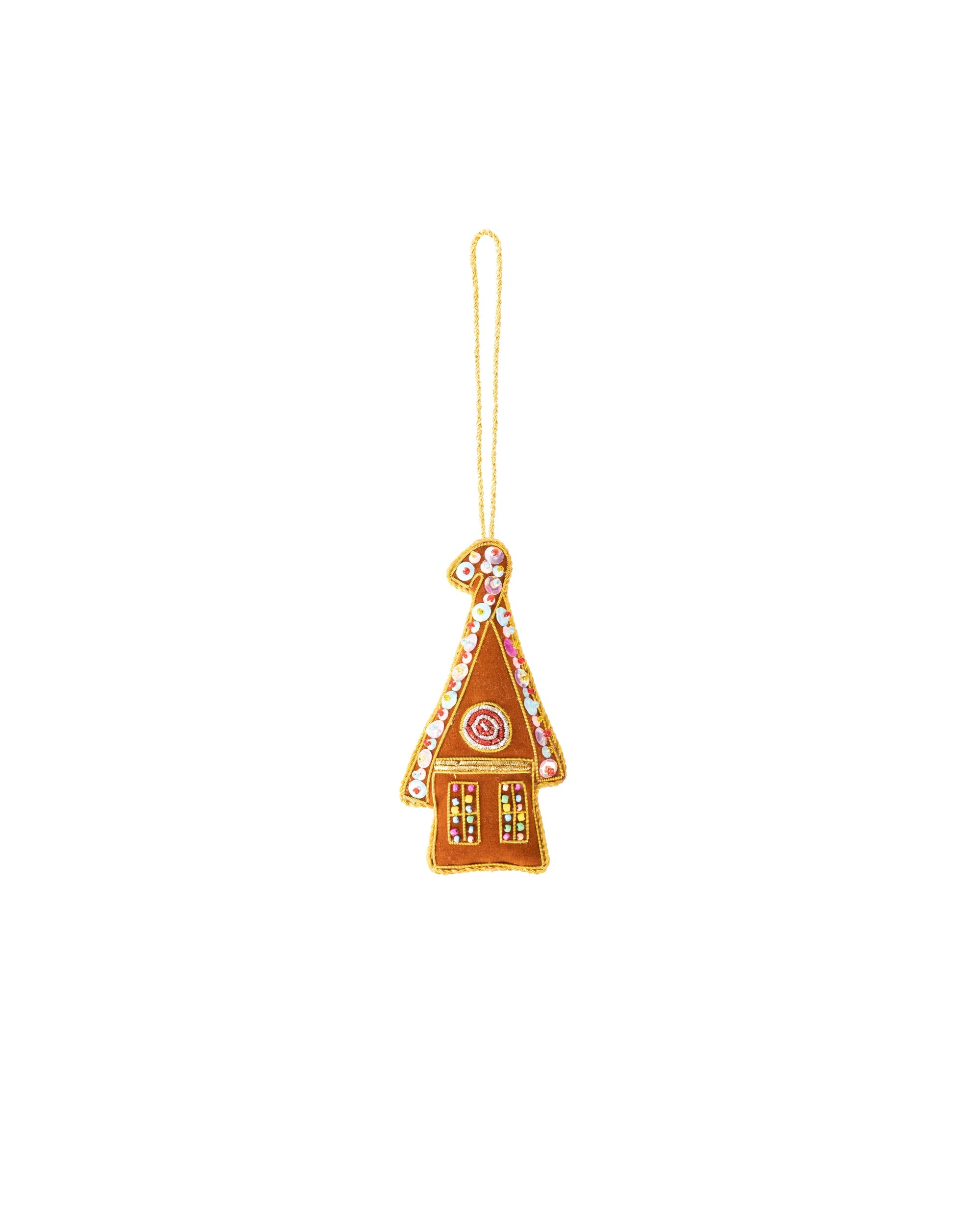 VARSHA JARIWALA Gingerbread House Ornament