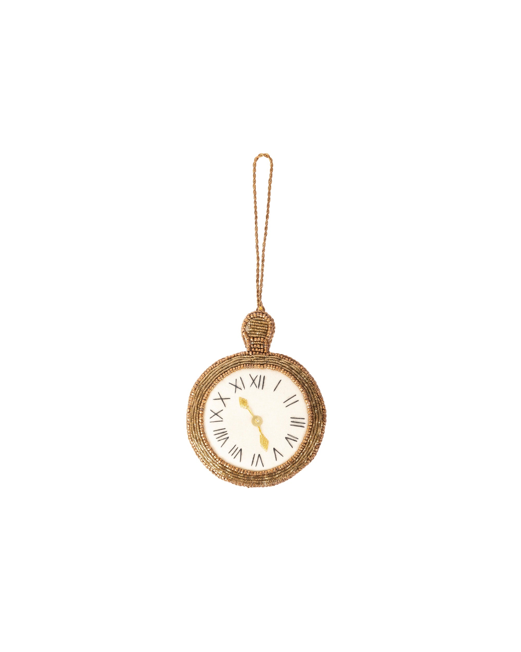 VARSHA JARIWALA Pocket Watch Bead Work (Big) Ornament