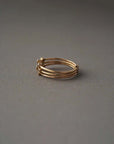 NOGUCHI Brown Diamond 3 Layer Pinky Ring