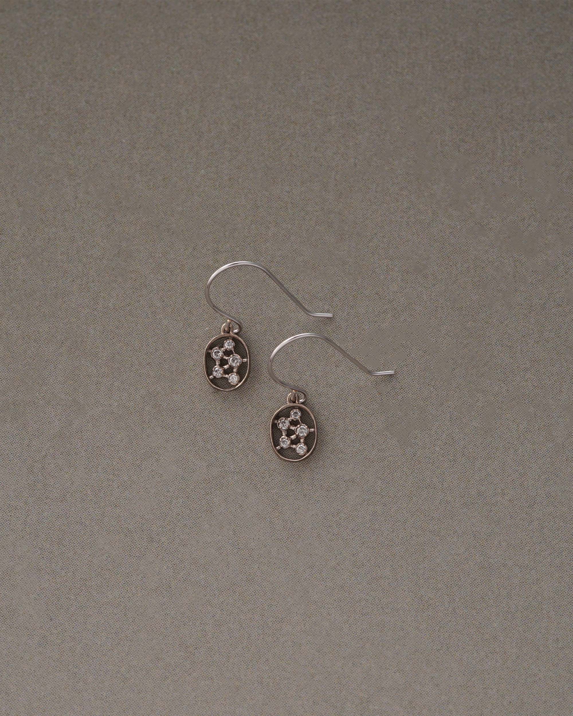 NOGUCHI 10 White Dia Earrings