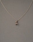 NOGUCHI 14K White Gold Bear Necklace