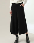 NORAH SUE 100% Cashmere Wide Leg Pants