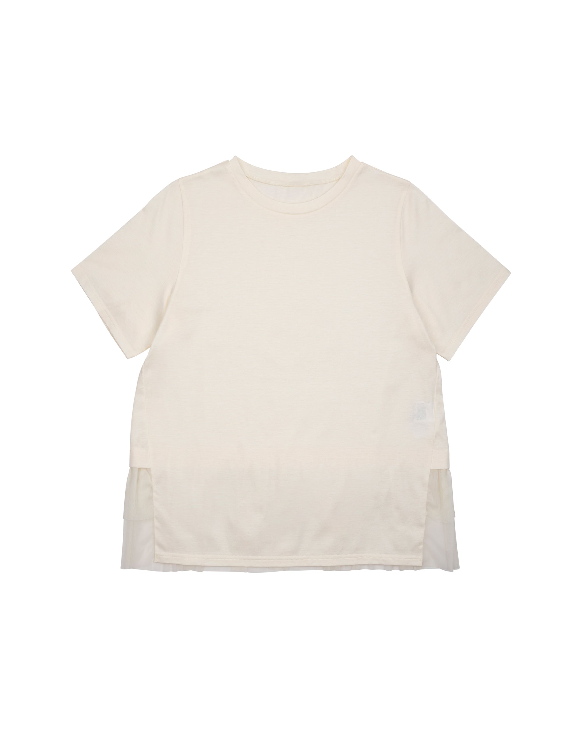 NORAH SUE Back Tulle Jersey Top