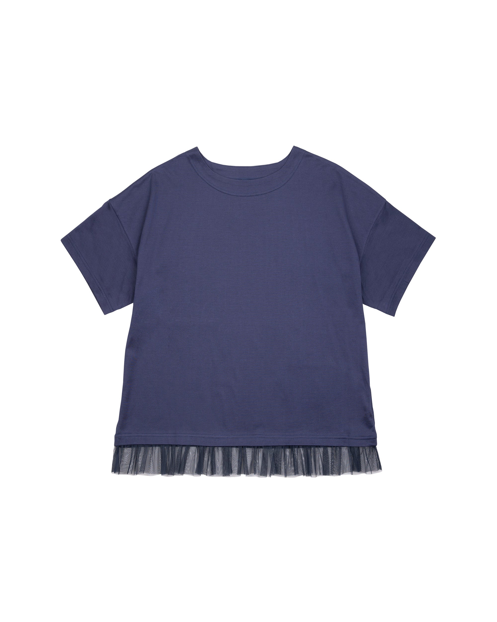 NORAH SUE Summer Jersey With Tulle Hem