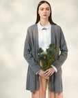 NORAH SUE 100% Cashmere Long Cardigan