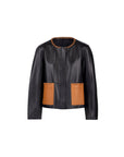 NORAH SUE Minimal Leather Jacket