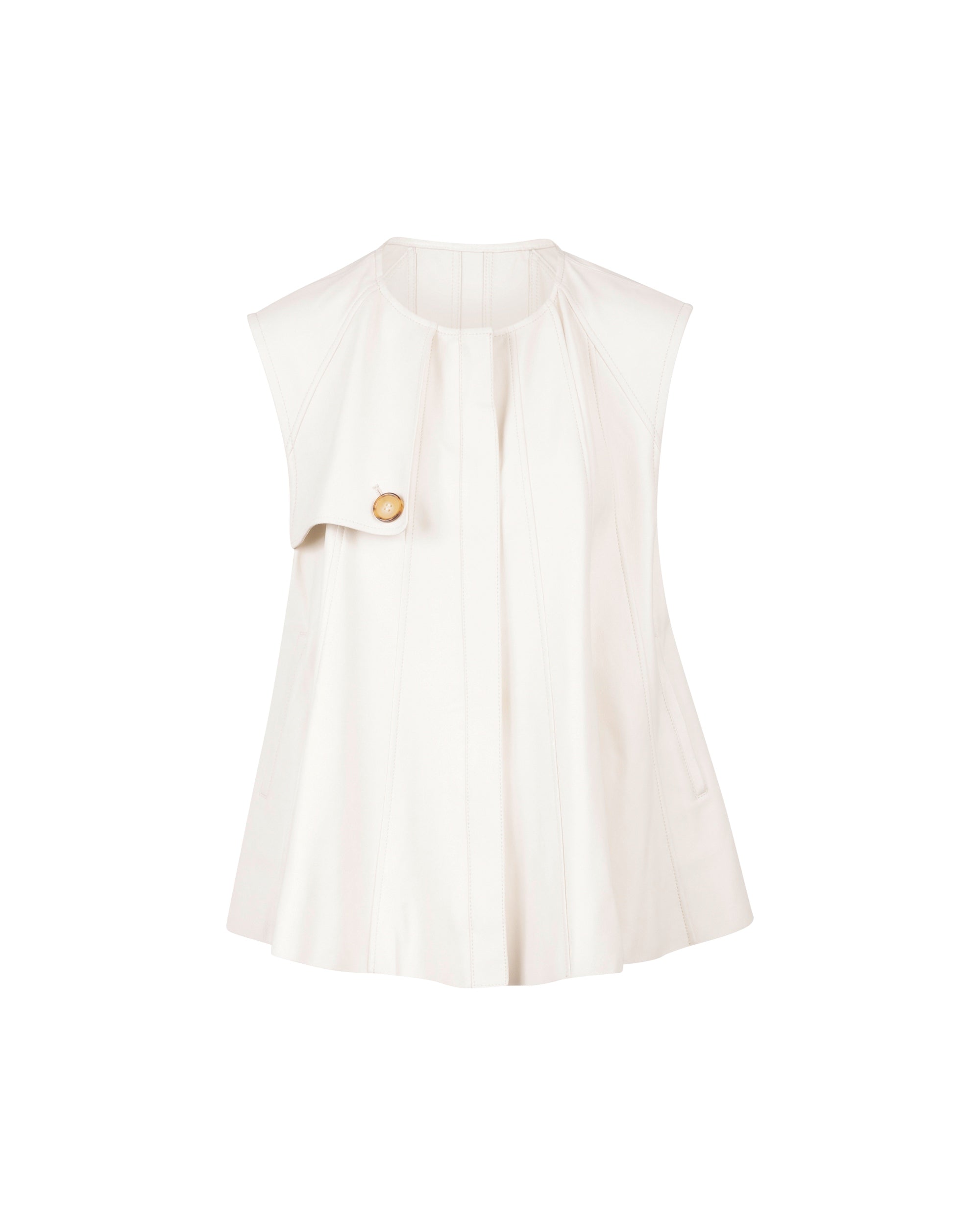 NORAH SUE Nappa Flare Gilet