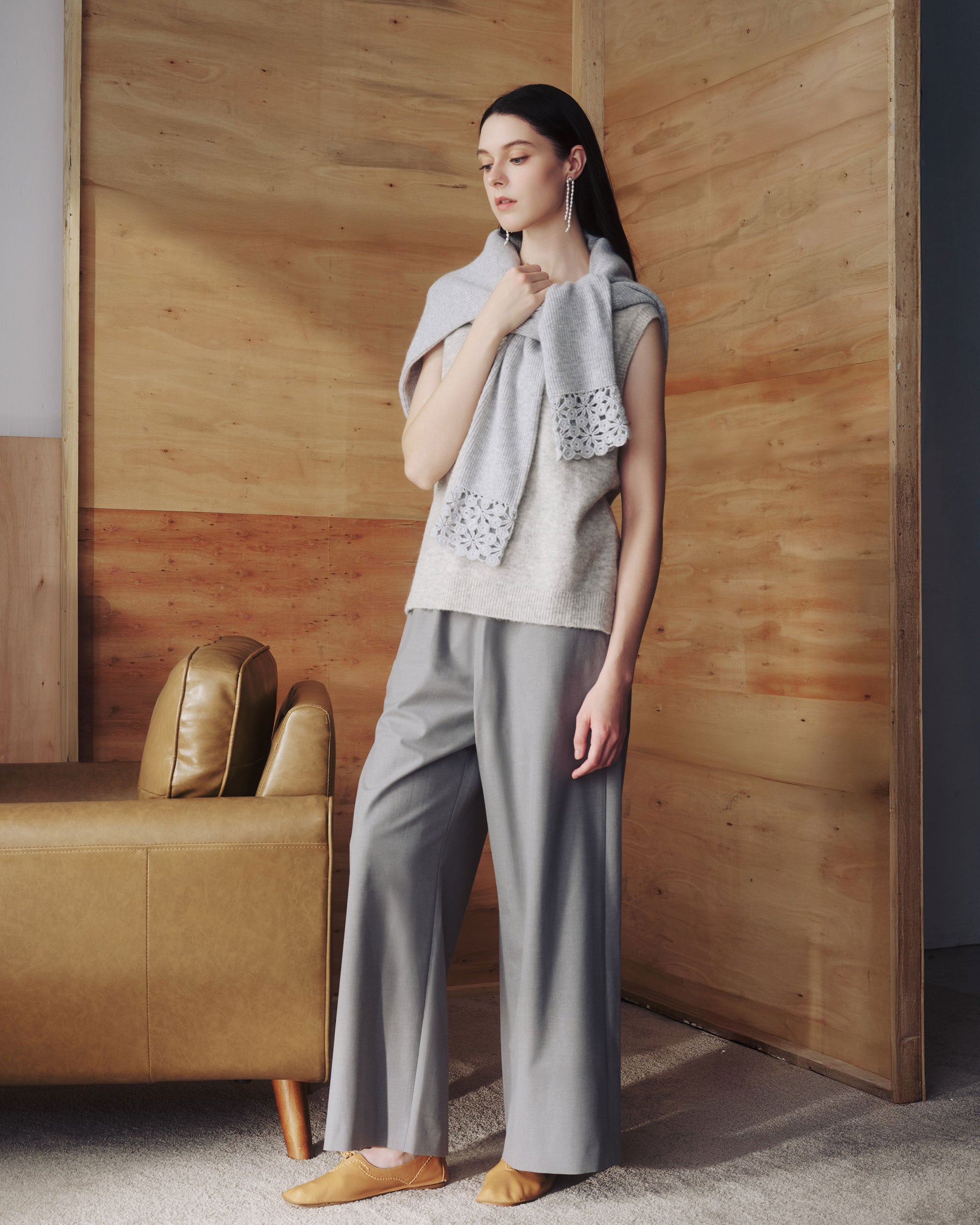 NORAH SUE Baby Alpaca Vest