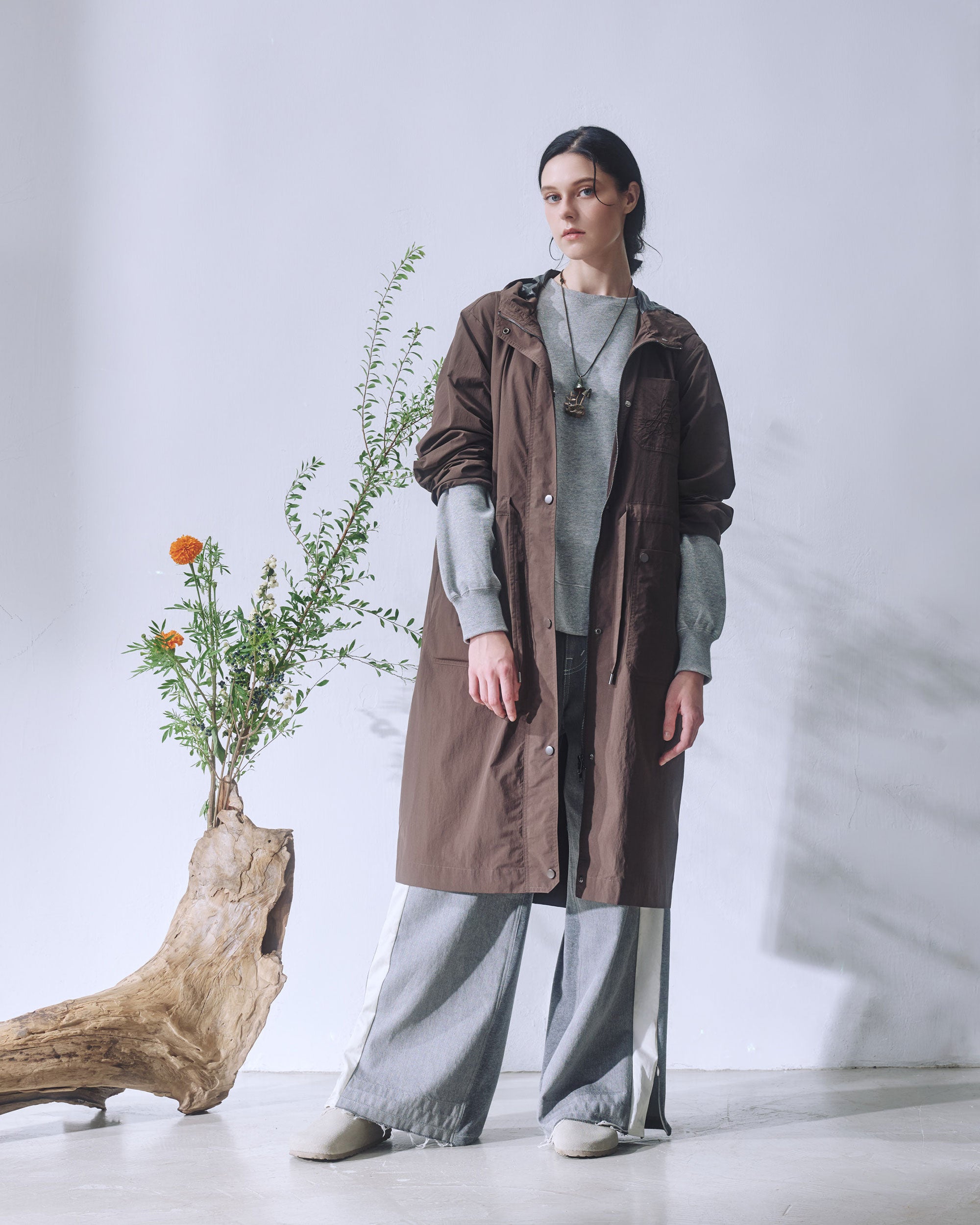 NORAH SUE Water Repellent Travel Coat