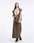 NORAH SUE Reversible Pure Cashmere Gilet