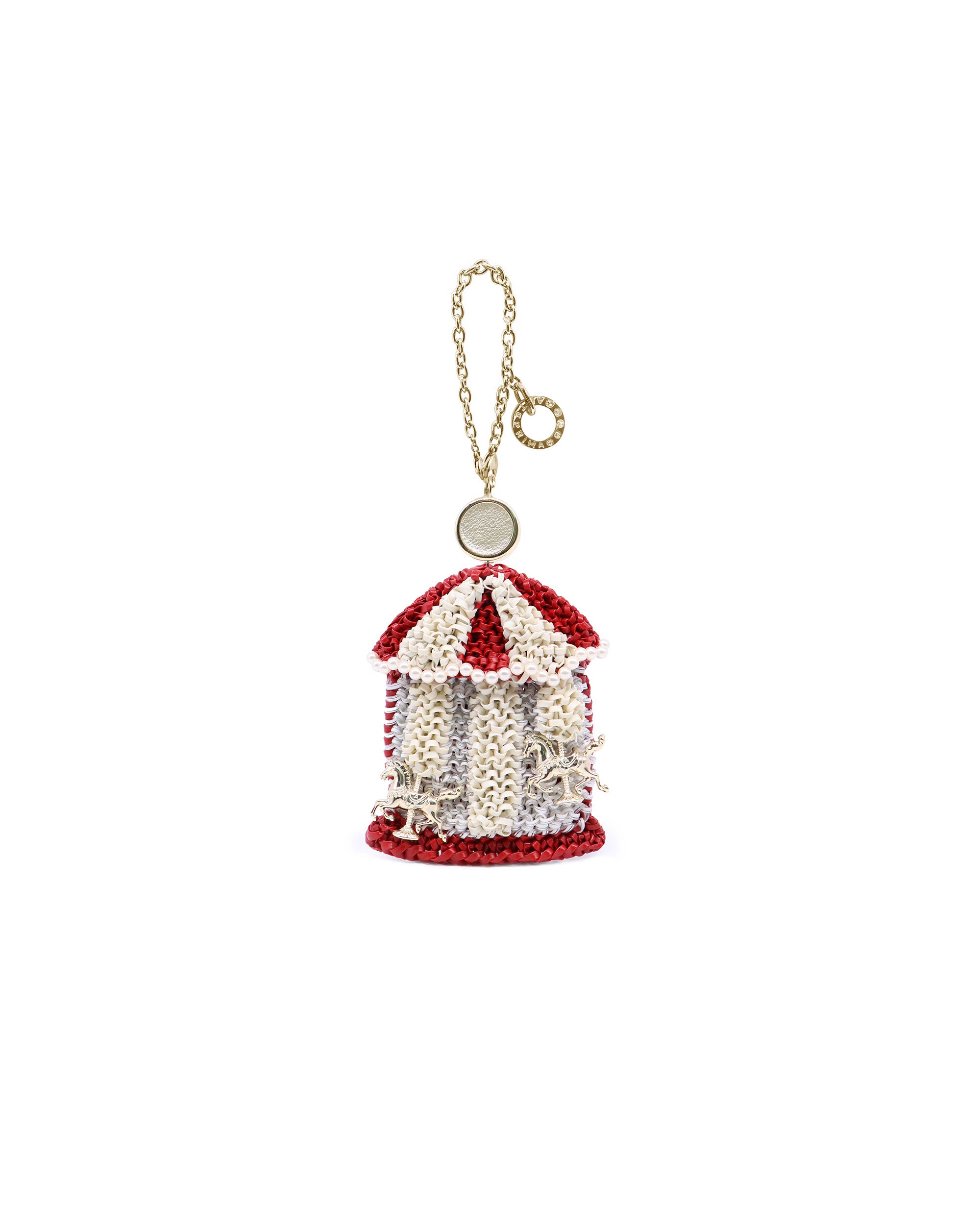 Christmas Bag Charm - Merry-Go-Round