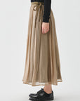 PAS DE CALAIS Crinkle Long Skirt