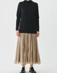 PAS DE CALAIS Crinkle Long Skirt