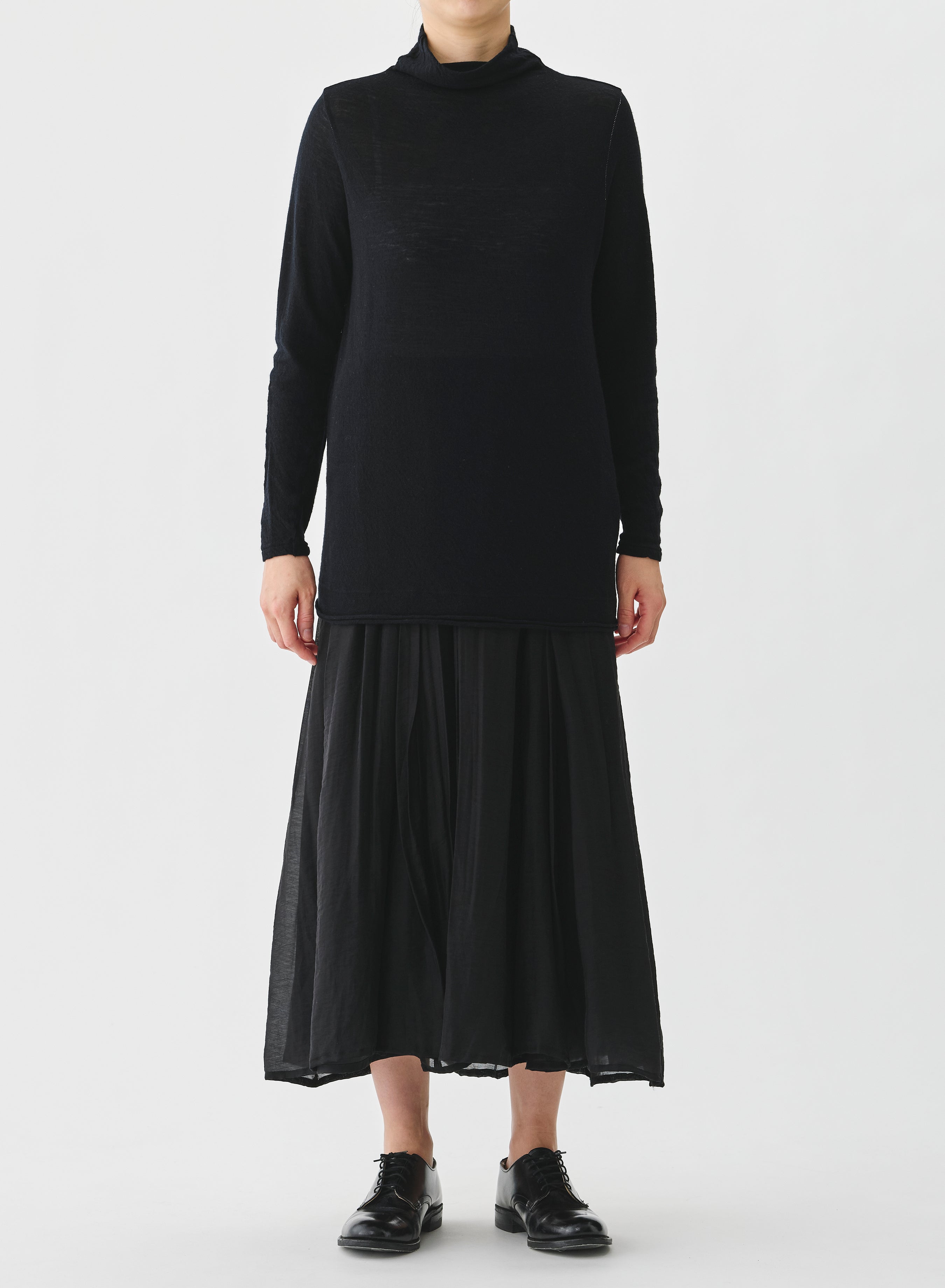 PAS DE CALAIS Crinkle Long Skirt