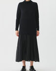 PAS DE CALAIS Crinkle Long Skirt