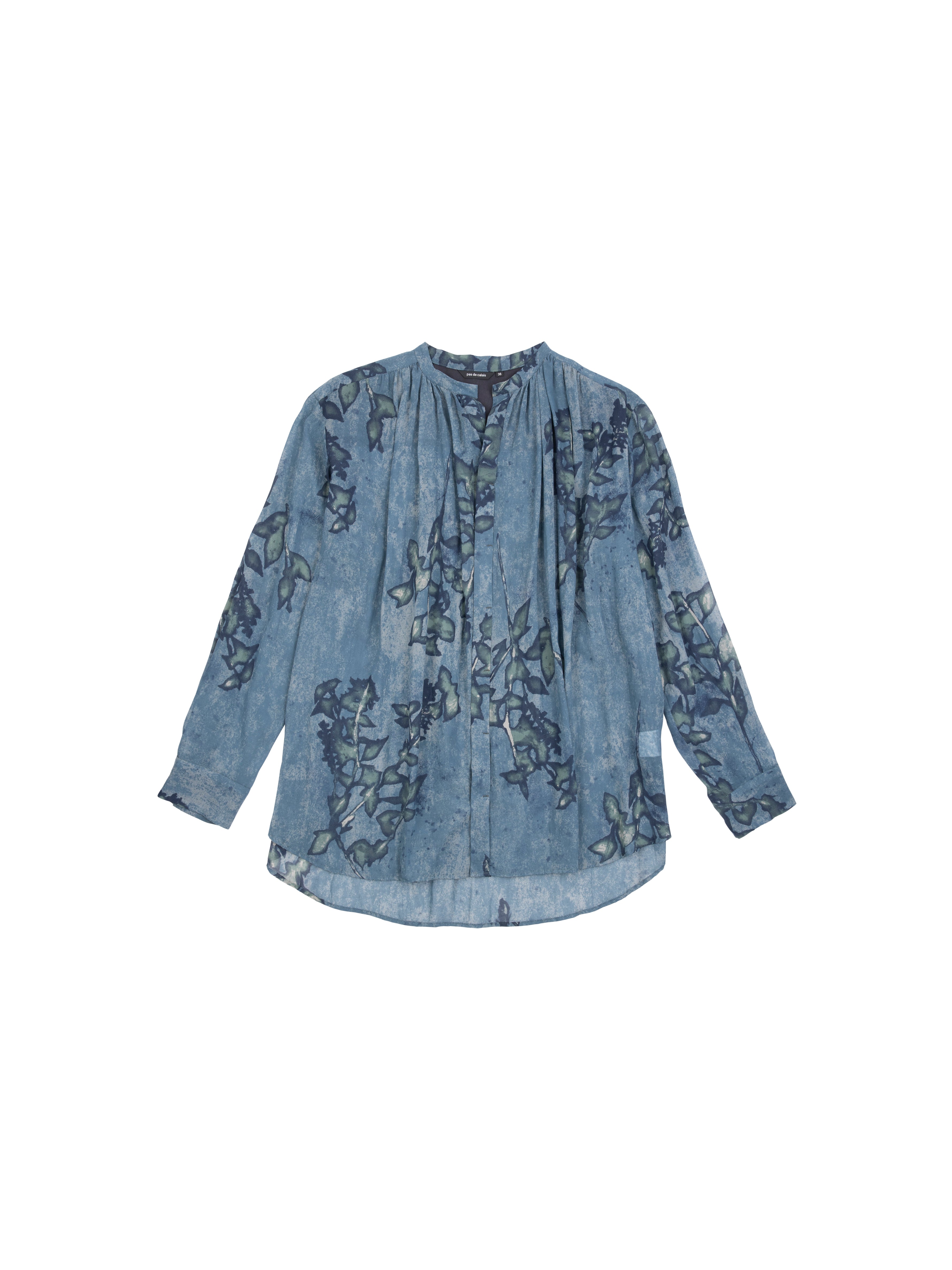 PAS DE CALAIS  Curpo Cotton Voile Print Blouse