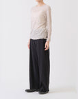 PAS DE CALAIS Wool Gauze Crinkle Jersey Pullover